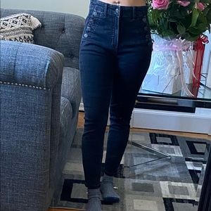 Gap womens true skinny high rise denim jeans, dark wash size 28/ 6R